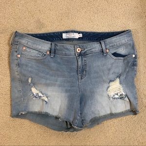 Torrid Light Wash Denim Shorts